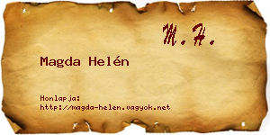 Magda Helén névjegykártya